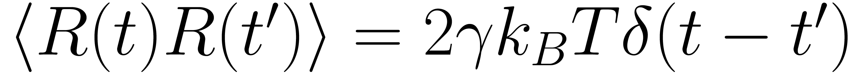Fluctuation-dissipation relation